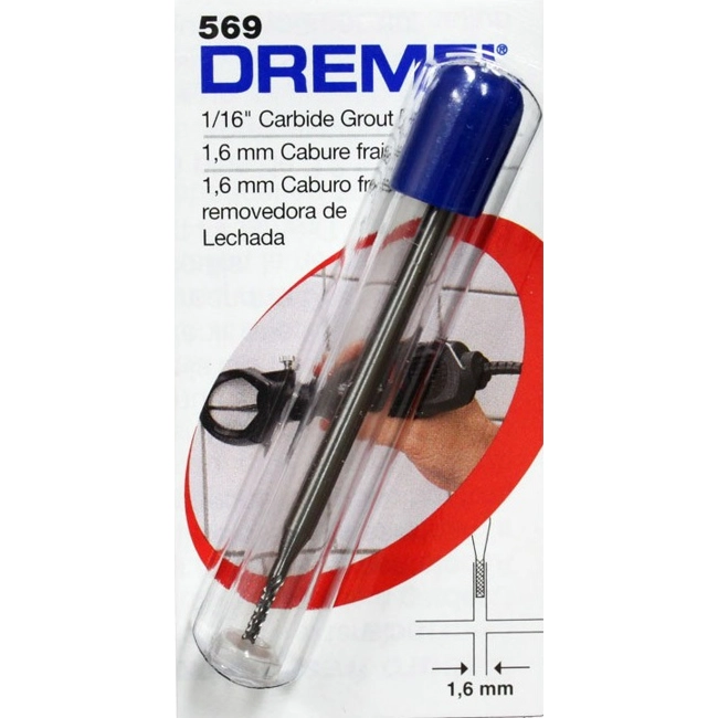Vendita online Dremel punta rimozione cemento 569 da 1,6 mm.